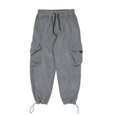 China Anti-Wrinkle Fashion Hip Hop Fleece Solid Color Loose Casual Pants Men for sale