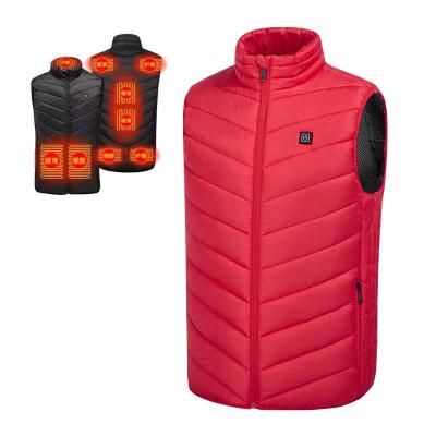 China Anti-Wrinkle Heating Vest Warmer 9 Heating Zones USB Powered Rechargeable Thermal Vest Winter Fever Warm Vest Heated Vests For Women Men for sale