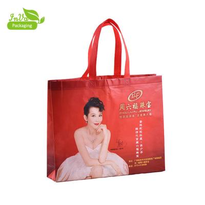 China Eco Friendly Handled Recycle Reusable PP Laminated Non Woven Tote Shopping Bags Custom Printed Shopping Bags for sale