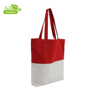 China Large Capacity Calico Canvas Large Shopping Tote Bulk Cotton Bag Handled Canvas Bags for sale