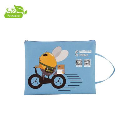 China Wholesale Cute Canvas Cotton Small Zipper Cartoon Bag Handled Cosmetic Bags for sale