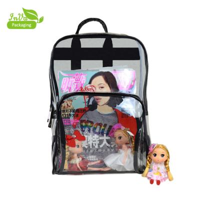 China Customized Plastic Backpack Kids PVC Jelly Bag Moisture Proof Bag for sale