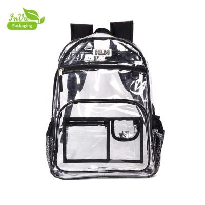 China Wholesale Transparent Waterproof Beach PVC Clear Backpack for sale