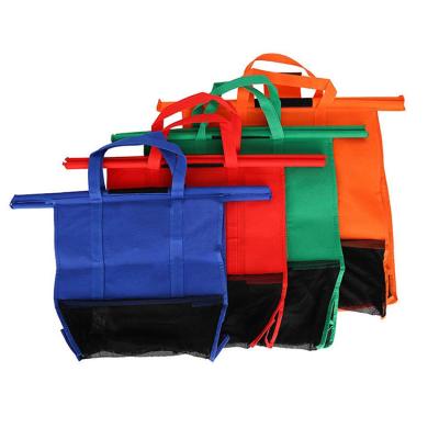 China Folding Non Woven Shopping Tote Bag , Foldable Trolley Shopping Cart Bag For Supermarket Trolley for sale