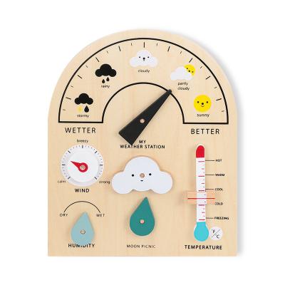 China Study of the panel rainy preschool busy climate station weather change children's weather puzzle cognitive toy for sale