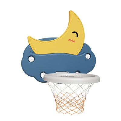 China Toy Indoor Basketball Frame Baby Shooting Frame Hoop Foldable Children's Basketball Wooden Frame Game for sale