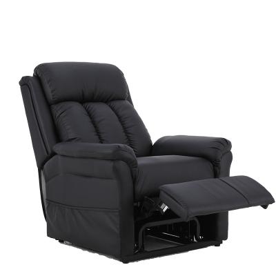 China Electronic power lift massage 8 point vibration leather lounge recliner lazy massage sofa for sale