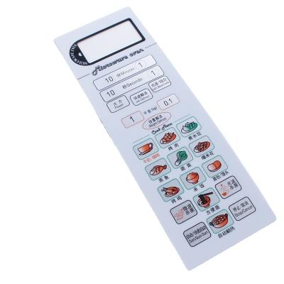 China Metal Custom Printing Metal Control Overlay Panel Sticker Decal Label Silk Screen Printing Polycarbonate Membrane Switches for sale