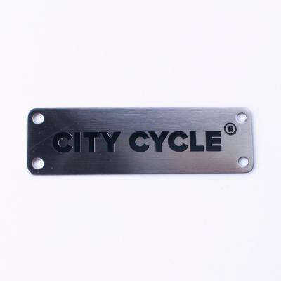 China Metal Die Casting Type Aluminum Label Logo Metal Nameplate , Crafts Custom Aluminum Die Casting Label for sale