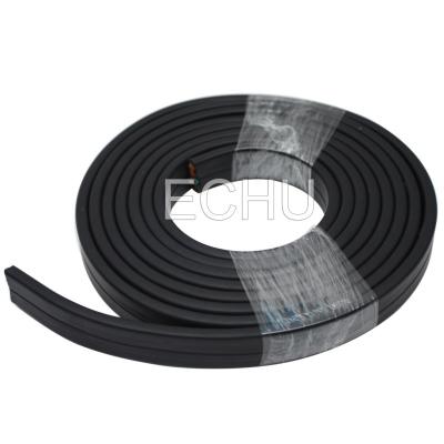 China Flat Flexible Traveling Cable for Crane or Conveyor in Black Jacket for sale