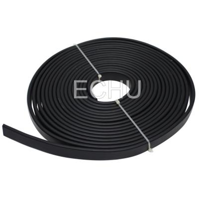 China Flat Flexible Traveling Cable for Crane or Conveyor in Black Jacket for sale