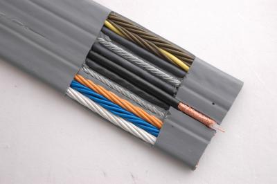 China Flat Traveling TV Cable for Elevator with CE certificate TVVBPG 36*0.75+2*2P*0.75+TV Type with Special PVC Jacket for sale