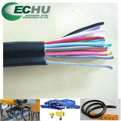 China Cable de control que viaja redondo flexible para las grúas u otros dispositivos RVV (1G) 9Cx1.5SQMM con corazones del color en venta