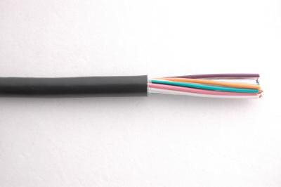 China PVC Insulation Flexible Round Control Cable KVV 450/750V in black color for sale