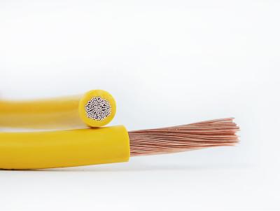 China 300V 105℃ UL wire UL1569 Electrical Cable with UL certificated 4AWG in Yellow Color, E312831 ECHU UL Cable for sale