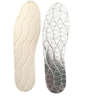 China Premium Natural Warm Insole Wool Insoles Natural Insoles For Winter, Solar Insulating Insoles With 3 Layers Heat Shield for sale