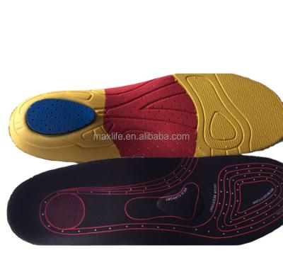 China Shock Absorb EVA Sport Insole Massage Insole and Heavy Duty All Day Maximum Relief and Support Shoe Insole for sale