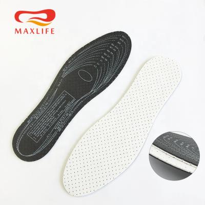 China Latex+carbon+nonwoven double layers active carbon latex insole perforated nonwoven shoe insole for sale