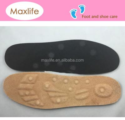 China Magnetic Foam+pig leather+rivet RAS 1309 Acupunture Insole, Orthopedic Foot Massage Insole, PU Leather INSOLE for sale