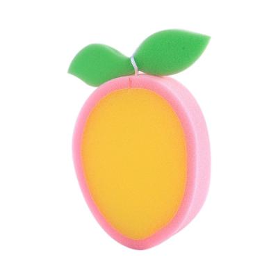 China Viable Creative Cartoon Tableware Sponge Kitchen Decontamination Cleaning Sponge Broom Sweep Fruit Children Bath Sponge for sale