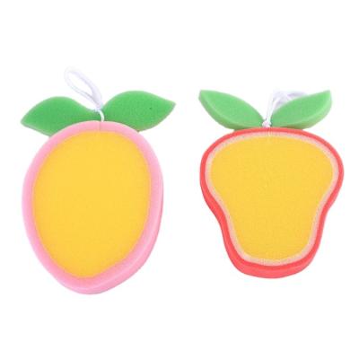 China Viable Creative Cartoon Bath Sponge Fruit Cotton Children's Three-dimensional Bath Shower Cleaning Sponge for sale