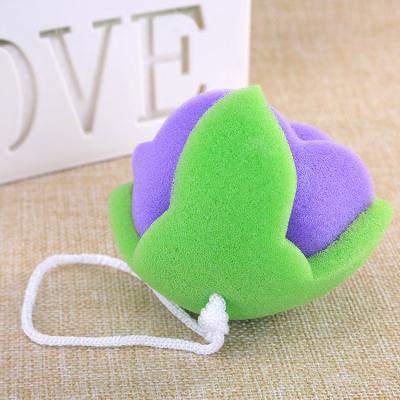 China Sustainable Bath Shower Flower Shape China Manufacture Kitchen Washing Cleaning Sponge Pads Toy Sponge For Kids Cute for sale