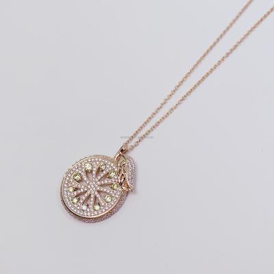 China Long Color Keeping Newest Design Lemon 18K Gold Plated 925 Sterling Silver Necklace Summer Fruit Necklaces for sale