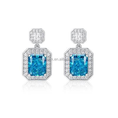 China Minimalist 925 silver fashion casual / sporty gold plated crystal mother and daughter styd earrings for sale