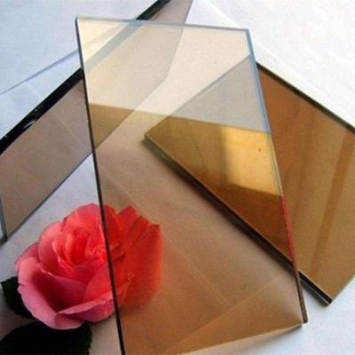 China Green Bronze Architecture Gray Green Reflective Glass 4mm-12mm Traditional Clear Window Glass for sale