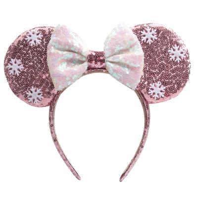 China Mickey Ears Sequin Headband Festival Dance Dress Hair Accessories Babies Headband Princess Bows Babies Mickey Ears Sequin Headband Lovely for sale