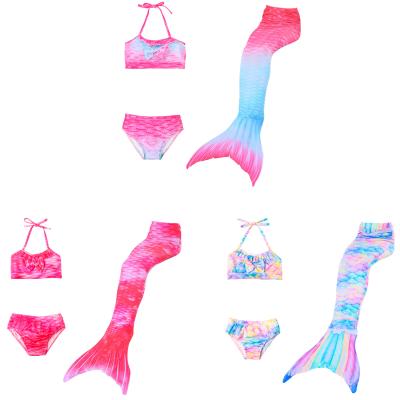 China High Quality Kids Swimwear Mermaid Tail Polyester Girls Party Cosplay Costume Mermaid Swimming Tails for sale