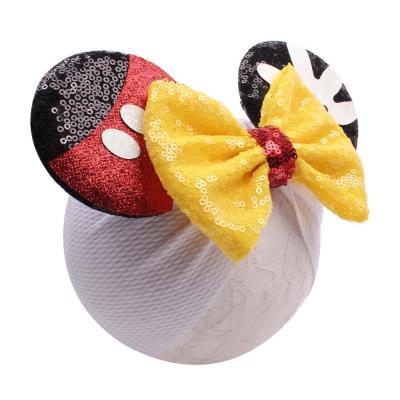 China Baby Bowknot Headbands Ball Cloth Headband Kids Sparkle Mouse Ears Headband Baby Bowknot Headbands Baby Headband Bow for sale