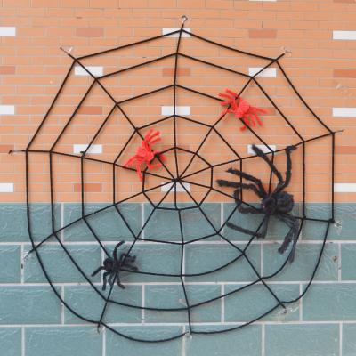 China Halloween Party Decoration Halloween Spider Web Set For Outdoor Party Decorations for sale