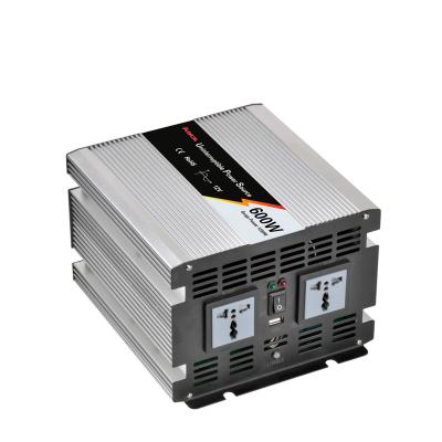 China Solar Power System Home 600W Inverter 12V 24V 48V Solar DC To AC 110v 220v 600W Pure Sine Wave Power Inverter With Charger Batter for sale