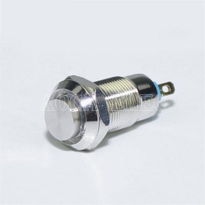 China Silver Metal Push Button Switch Metal Push Button Switch High Current High Reliability and Long Life for sale