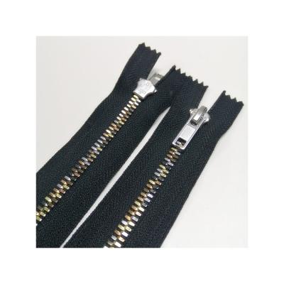 China Simplicity Nickel Free And Durable Brass Metal Fashionable Stable Slider Zipper for sale