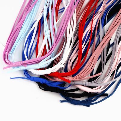 China Hot Sale DIY 5mm Flat Ear of a Hot Elastic Rope Waist Band Elastic Band Ear Hanging String Colorful Face Mask Masks Rope Elastic Band Accessory for sale