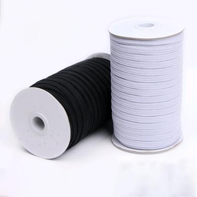 China 3-12mm Flat Elastic Rope Mask Elastic Band Black White High Quality Elastic Band Various Elastic Band For Garment Sewing Accessories for sale