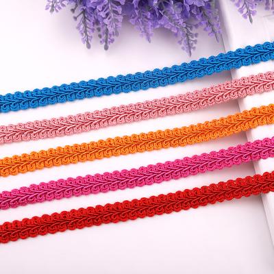 China Wholesale Water Soluble 1cm Strip Hemp Rope Grosgrain Centipede Lace Up Ribbons For Crafts Sewing Accessories High Quality Lace Up Trim Fabric for sale