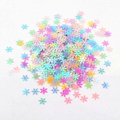 China Viable Hot Sale 1CM Paillette DIY Sequin Open Loose Sequins Christmas PVC Sequins Snowflake Sequins Clothing Accessories for sale