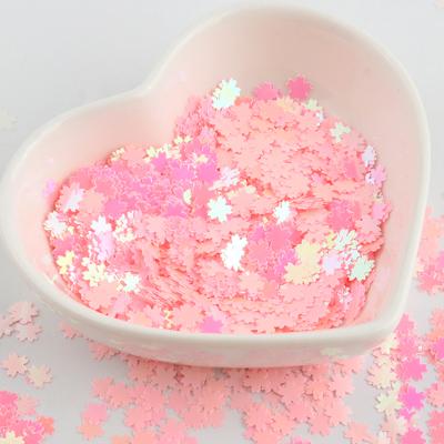 China Bulk Sequin Art Glitter Glittered Christmas Ornaments Sequin Paillette 8g Nail For Resin Art Nail Accessories 5mm Cherry Blossom Sequin for sale