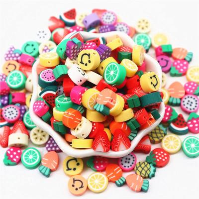 China For Jewelry Making DIY 10mm Handmade Bracelet Necklack Colorful Fruit Beads Loose Spacer Polymer Clay Beads For Jewelry Making DIY Handmade Crafts Accessories Wholesale for sale