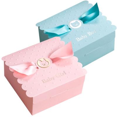 China Product Celebration Mini Small High Quality Unique Fresh Style Custom Design Rose Blue Simple Packaging Gift Box for sale