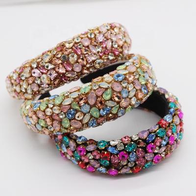 China 2020 Hot Sale Fashion Baroque Style Luxury Crystal Rhinestone Headband Fashion Hair Accessory for sale