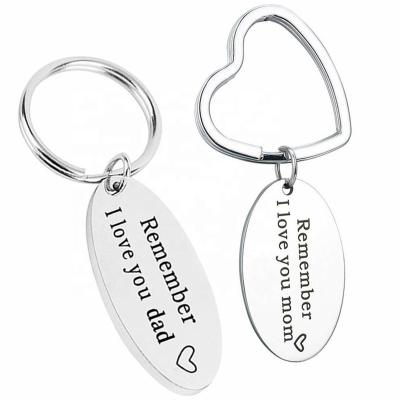 China Promotional Gifts Metal Key Chain Stainless Steel Mother's Day Gifts Father's Day Gifts For Mom And Dad for sale