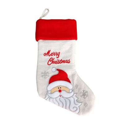 China Wholesale Christmas Decoration Socks Santa Stocking Gifts Christmas Stocking Fashion Promotional Socks for sale