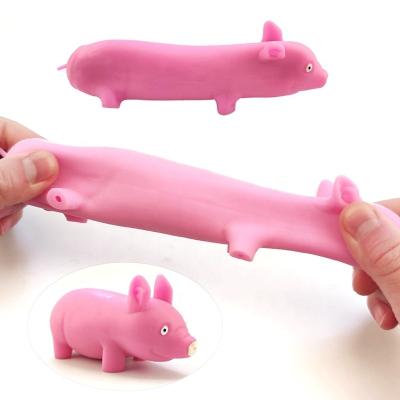 China Wholesale Cute TPR Decompression Toys Elastic Anti Pig Stress Toy For Children Adult Anti Pig Toys for sale