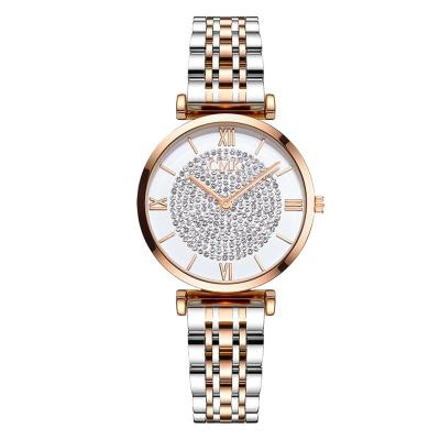 China Hot Selling Full Sky Day/Date Star Roman Calibration Temperament Fashion Women's Watch High-Grade Alloy Quartz Watch for sale