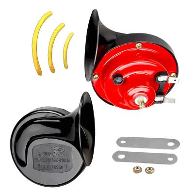 China Plastic+steel Updated Version Snail Horn Motorcycle Electric Auto Car Horn 12v 24v Loud Loud Speaker Horns for sale