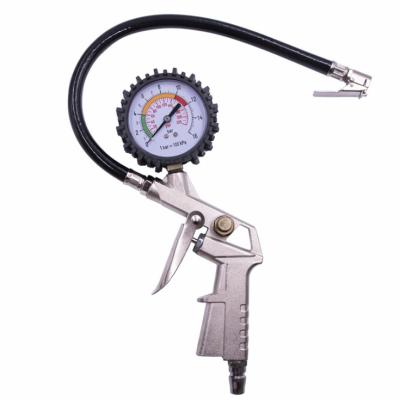 China Portable Tools Digital Air Inflating Pressure Gauge Auto Car Vehicle Tire Inflator Gun 1/4